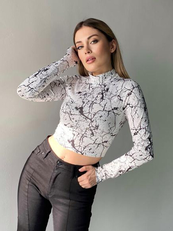 Crop Dalgıç Kumaş Body 