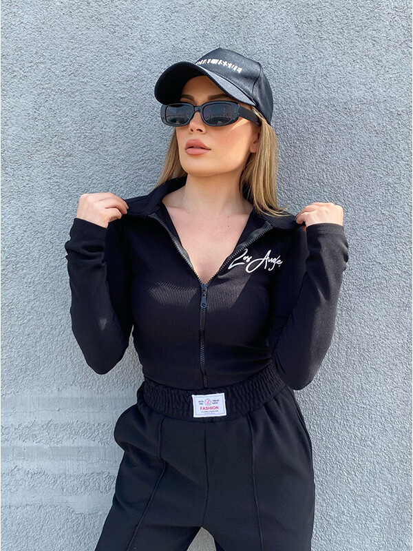 Kadın Los Angeles Çelik Kumaş Alt Üst Takım 