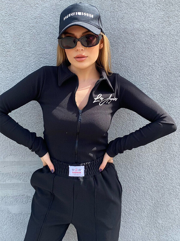 Kadın Los Angeles Çelik Kumaş Alt Üst Takım 