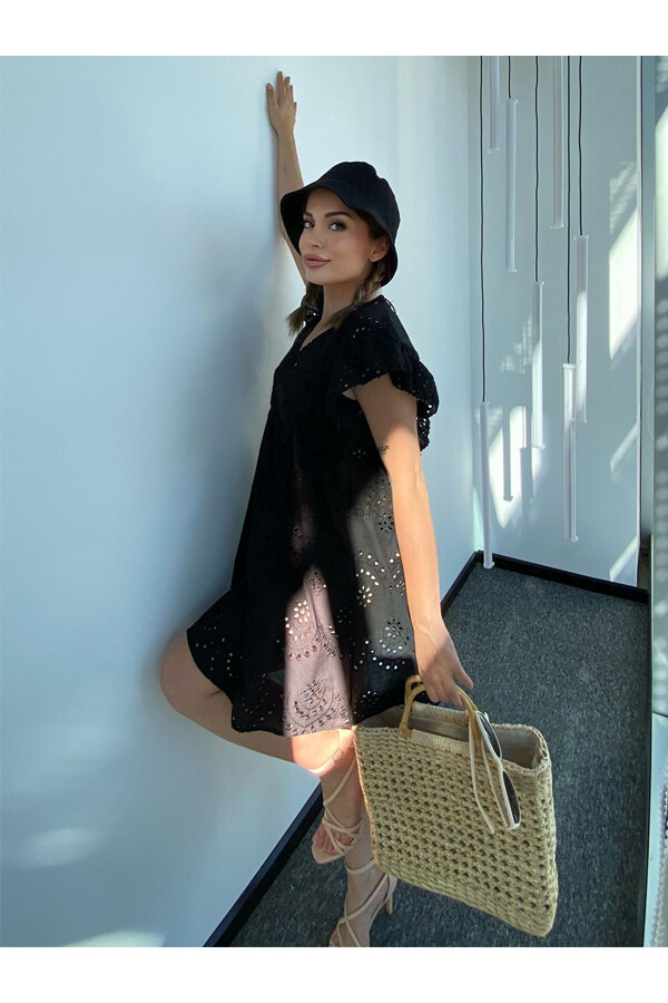 Kadın Siyah Fisto Pareo 