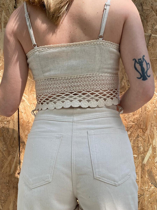 Kadın Taş Rengi Gabardin Kumaş Denim Şort 