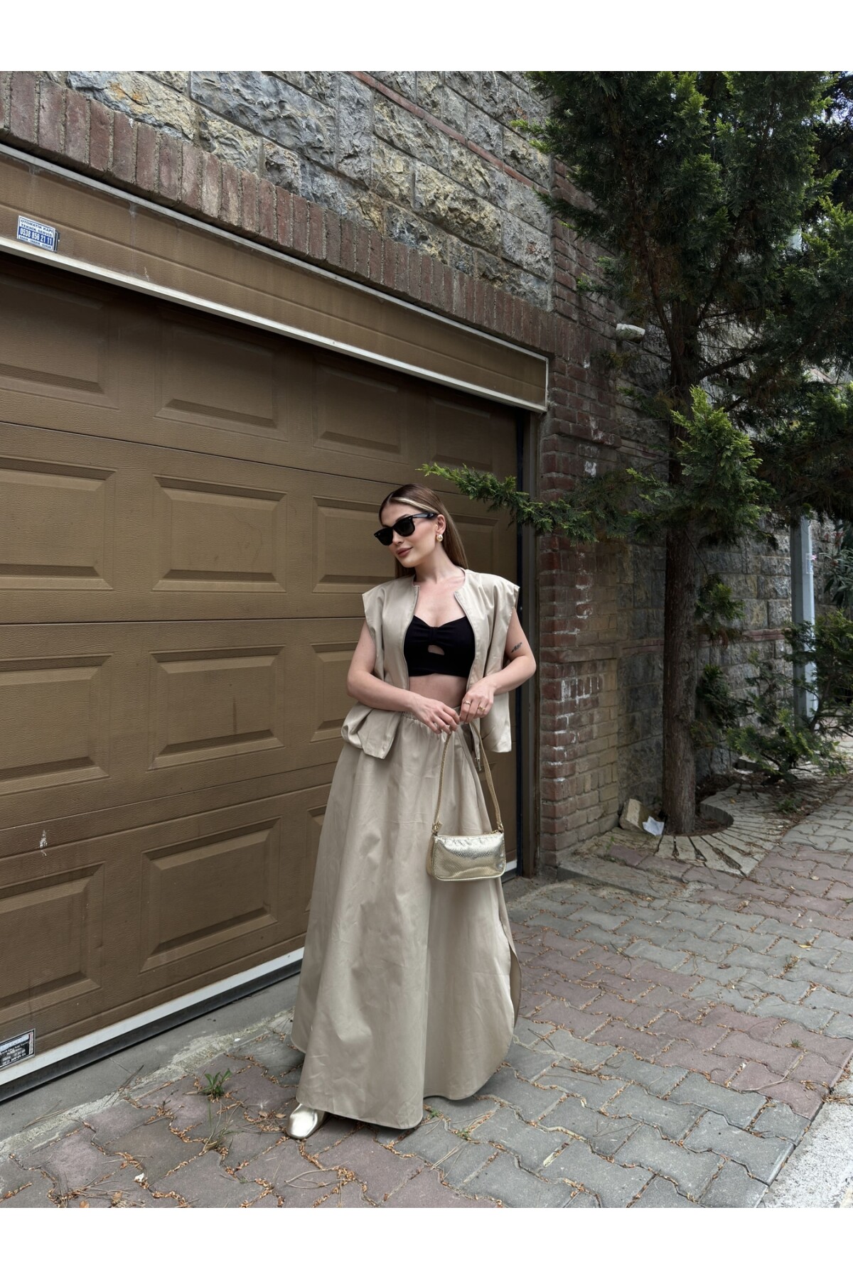 Kadın Astarlı Yelek Etek Takım