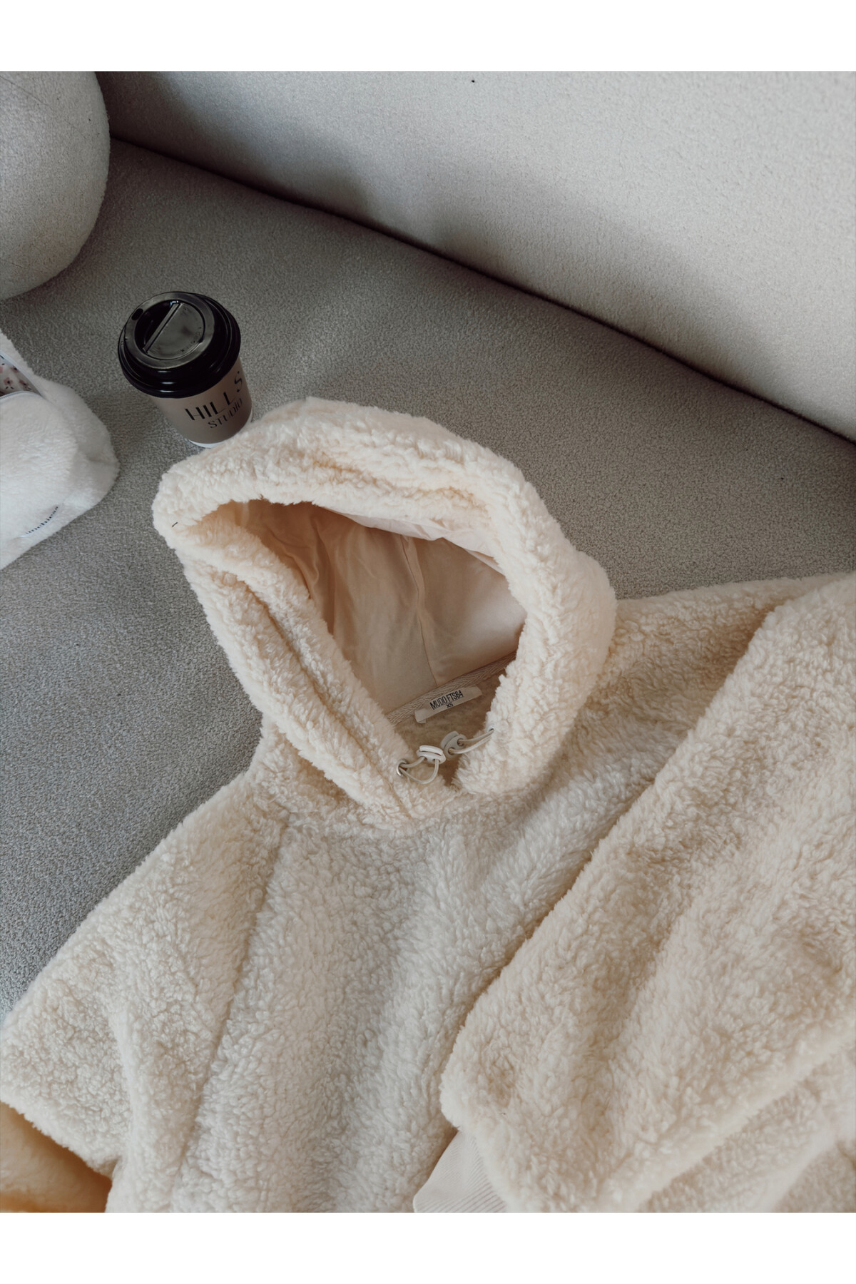 Kadın Orjinnal Marka Peluş Sweatshirt