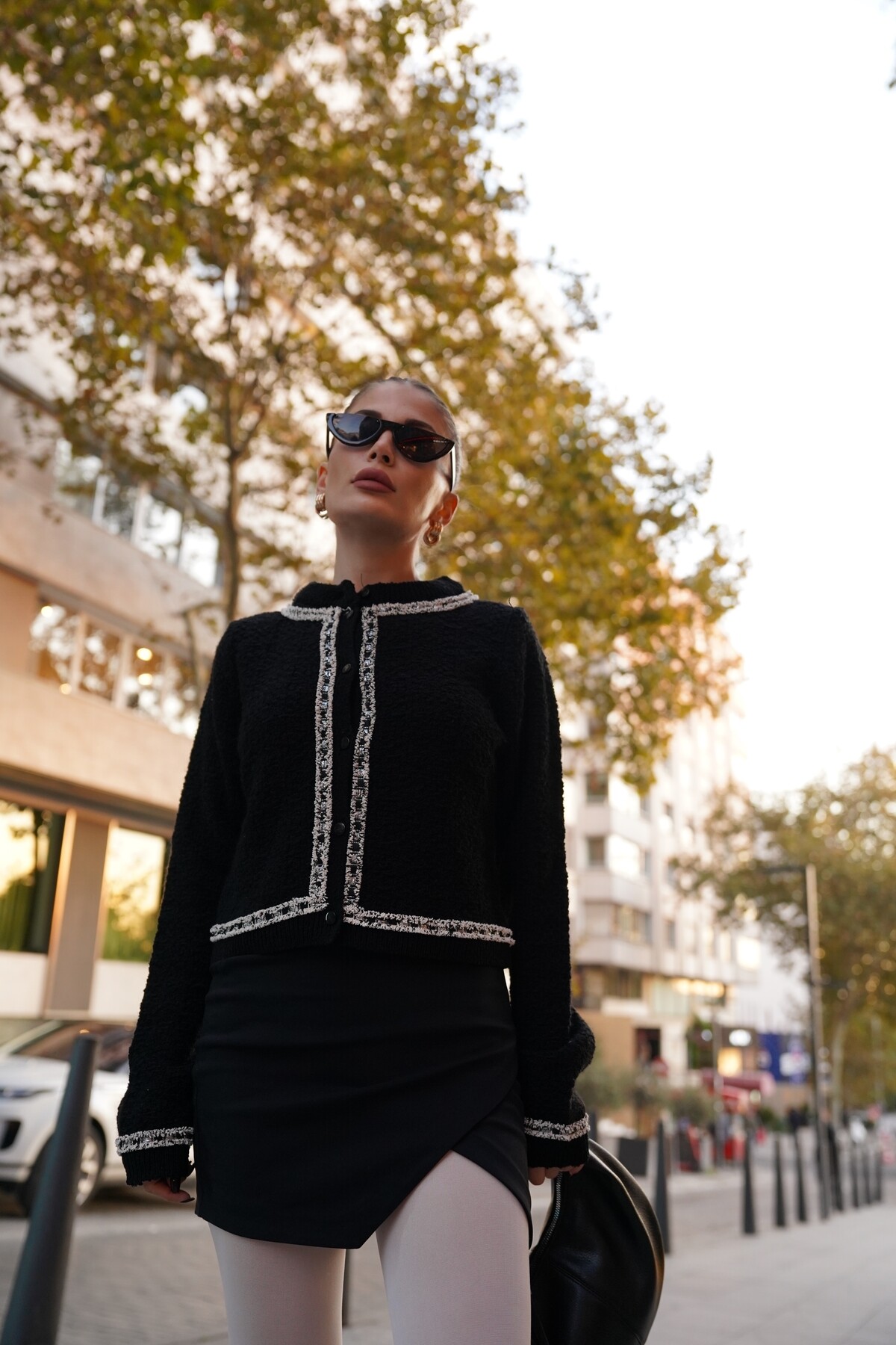 Kadın Marka Model İki Renkli Tüvit Ceket