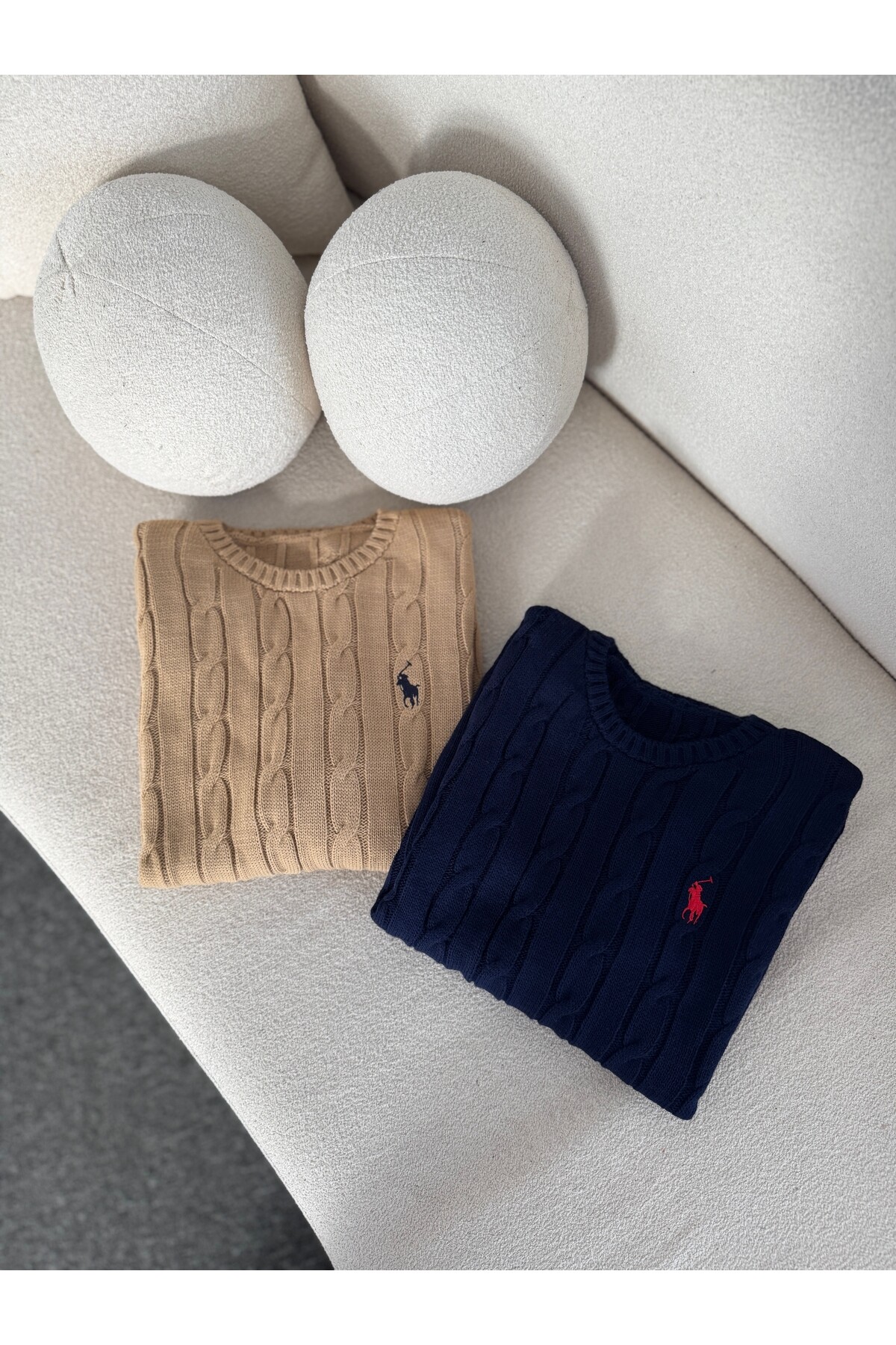 Kadın Lacivert Marka Model Saç Örgülü Triko Kazak