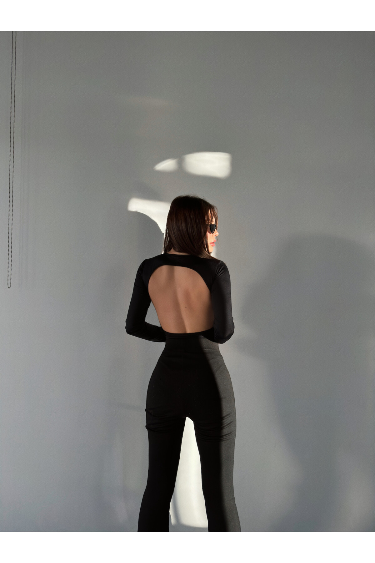 Kadın Siyah Orjinal Marka Sırt Dekolteli Çıtçıtlı BodySuit