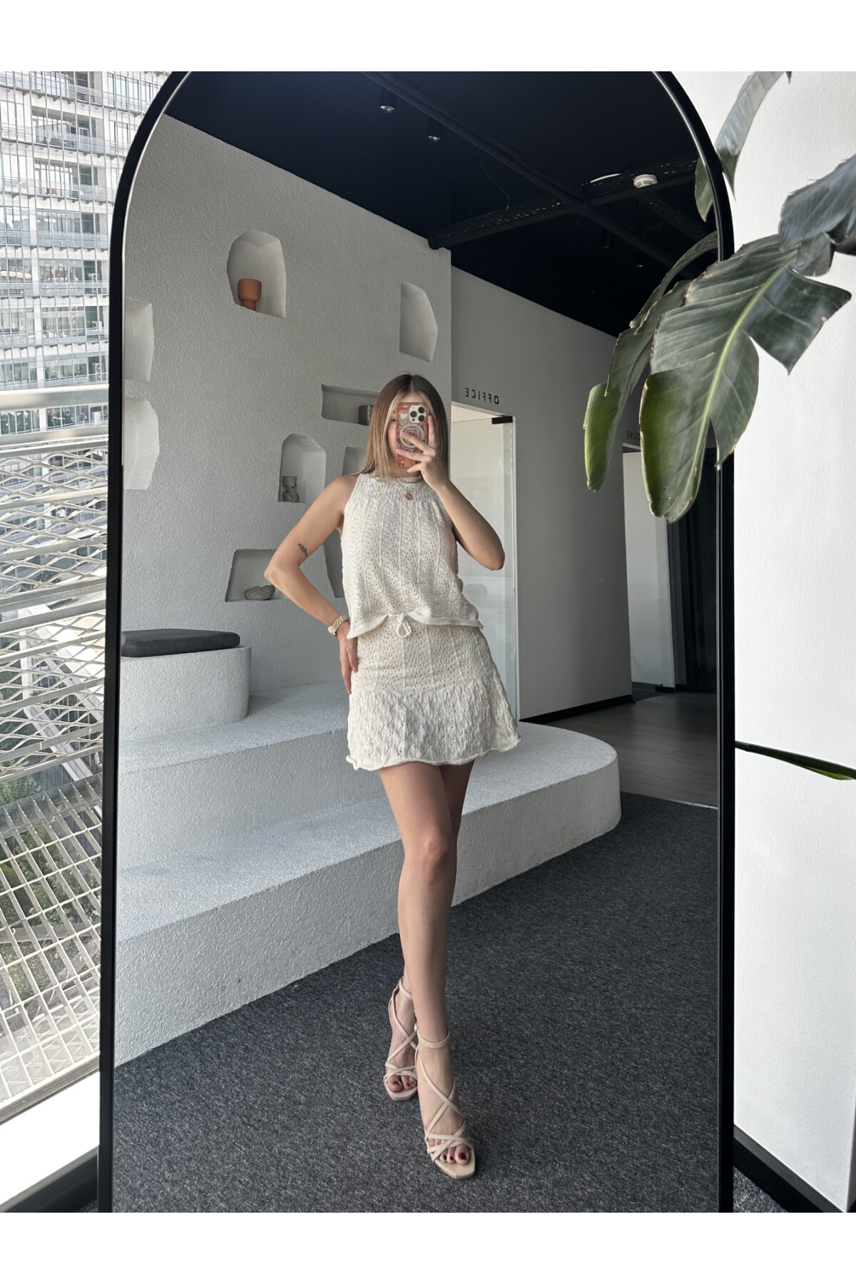 Kadın Taş Rengi Zara Model Takım