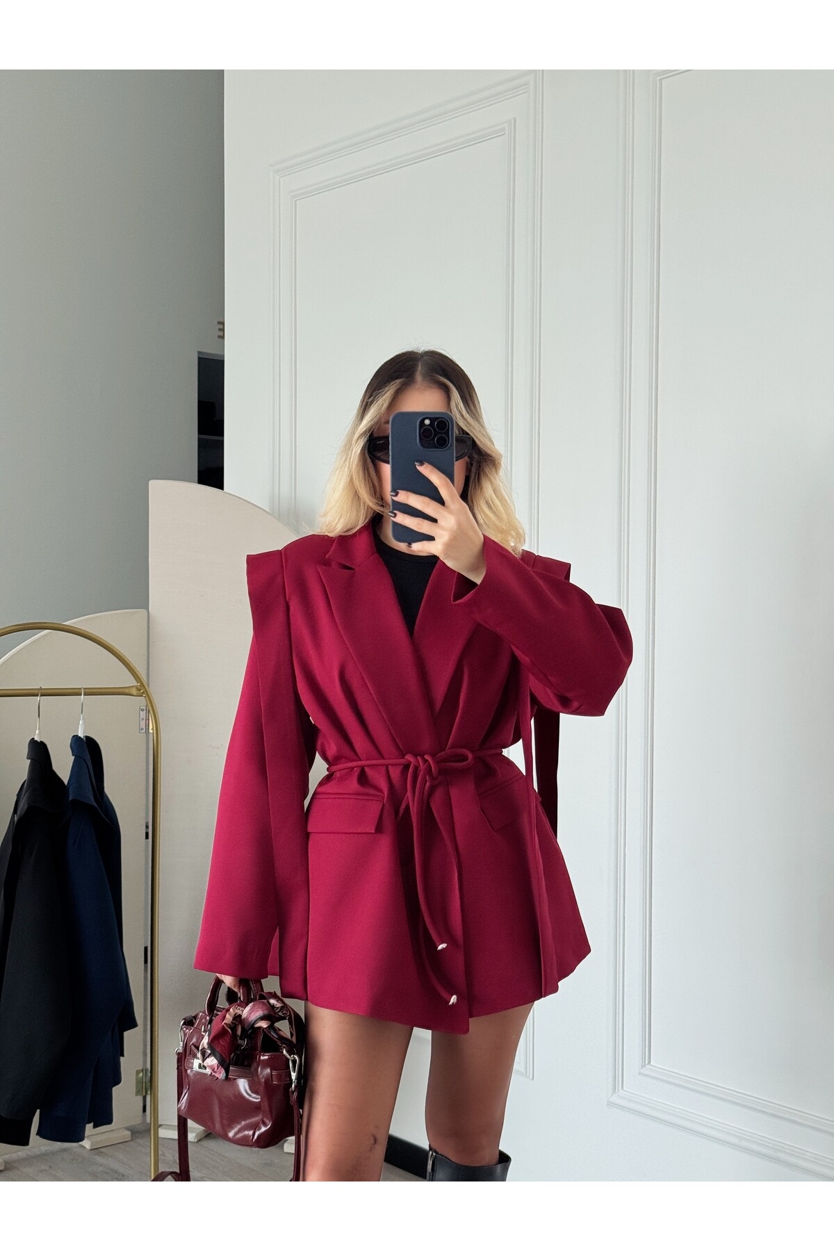 Tasarım Bağlamalı Blazer Ceket