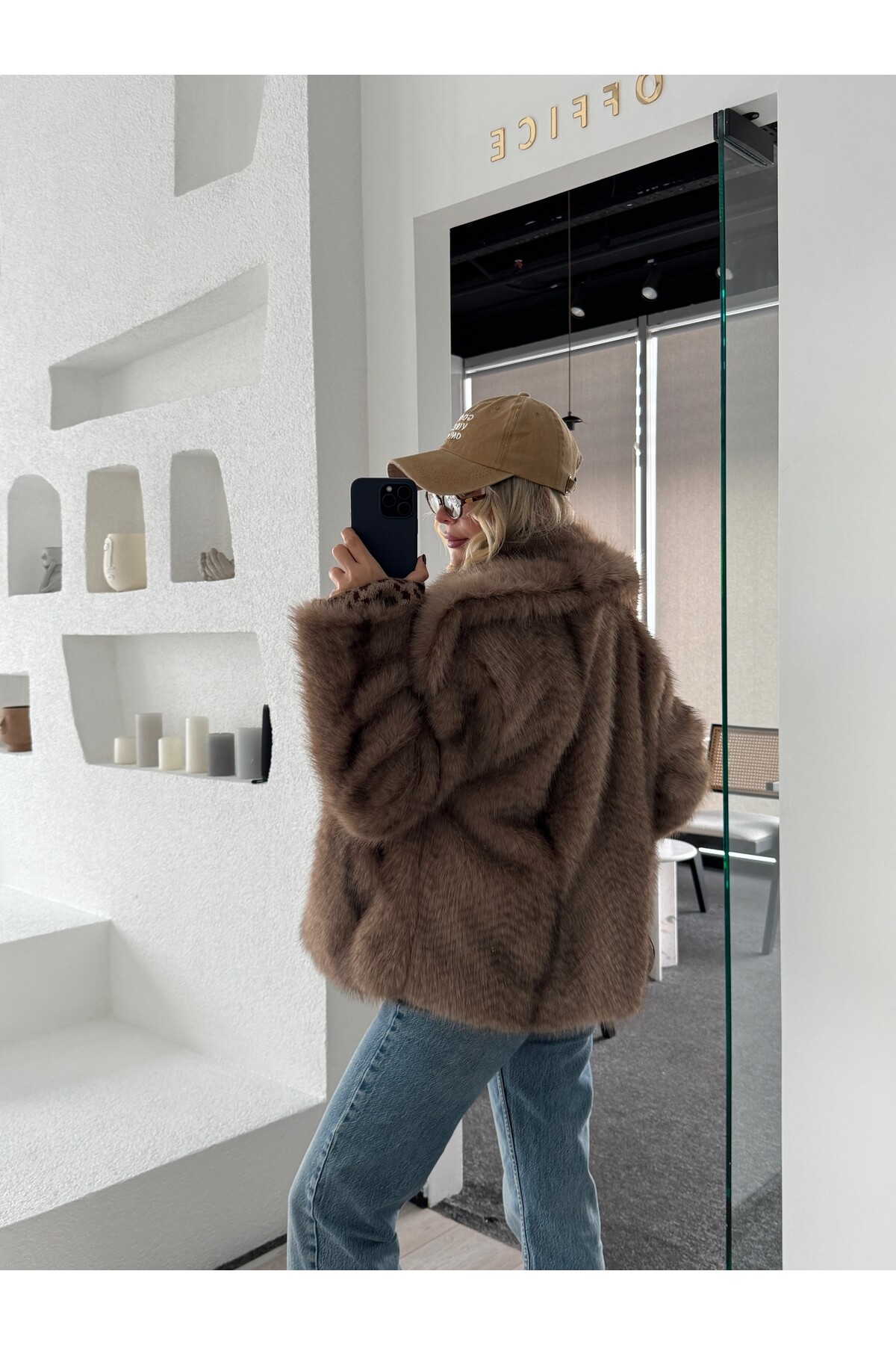 Vizon Kısa İthal Premium Kürk