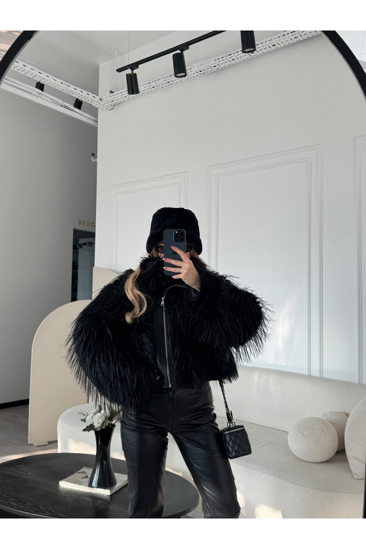 Yandan Fermuarlı Sacaklı Ceket