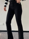 Siyah Yüksek Bel Slim Flare Jean 