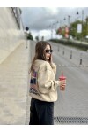 Kadın Basic 3 İplik Şardonlu Oversize Sweatshirt