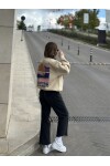 Kadın Basic 3 İplik Şardonlu Oversize Sweatshirt