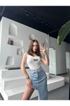Kadın Ekru Amour Paris Fitilli Atlet  