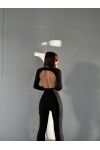 Kadın Siyah Orjinal Marka Sırt Dekolteli Çıtçıtlı BodySuit